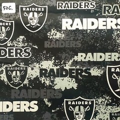 Sports Cotton Fabric by the ½ yard- Football Teams