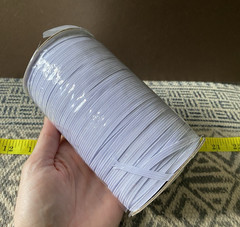 Bulk Textile Elastic Band Roll Gray 5 mm just under 1/4″