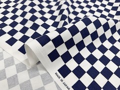 Checkerboard Oxford Cotton Fabric made in Japan Ichimatsu W110cm Sold per 50cm