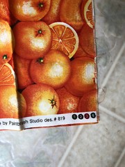 FARMER JOHN’S MARKETPLACE Oranges Fat Quarter BY PAINTBRUSH STUDIO