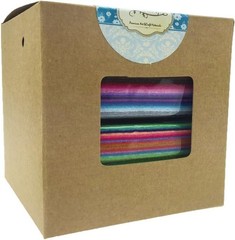 High-Quality 1mm Thick Craft Felt Sheets – 88 Assorted Colors for Creative Use