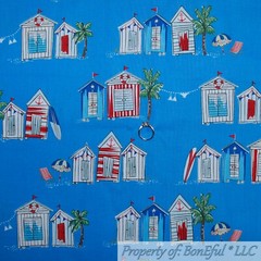 BonEful FABRIC FQ Cotton Quilt VTG White Red Blue Super*Hero Girl Face Mask Cape