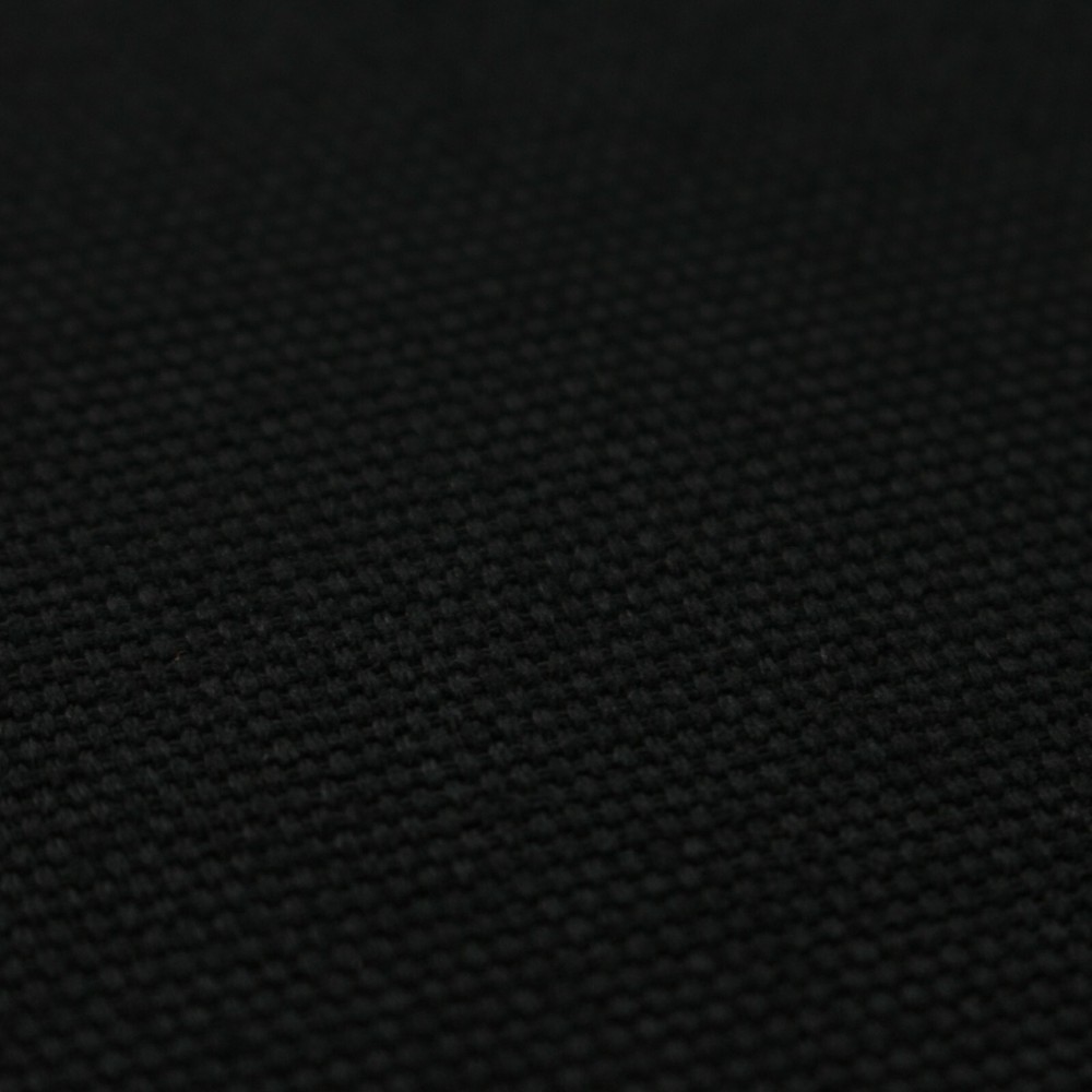 BLACK 67″ W COTTON CANVAS DUCK 12 OZ FABRIC BLACK APPAREL UPHOLSTERY JACKET
