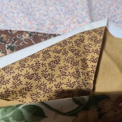 Fat quarters 6 floral print earthy tone fabric quilting