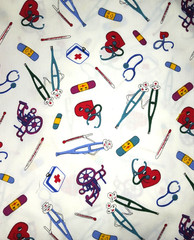 Health Care/Doctor/Nurse Fabric 60 inches x 28 inches