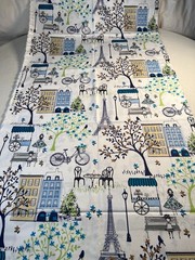 Fabric – OOP Waverly French Paris City Scene Cafe Culture Toile De Jouy Sold BTY