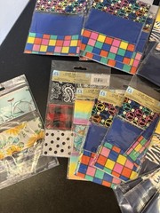 Craft Precut Cotton Fabric Strips 2″ x 36″ Assorted Multicolor Lot of 47