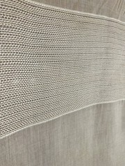 ANTIQUE GOLD LINEN STYLE DRAPERY FABRIC W/ EMBROIDERY DETAILS 60″ WIDE BY THE YD