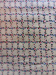 Vtg Micro Flowers Vine Cotton Fabric Trellis Lattice 42 x 2 1/3 Yds Cottagecore