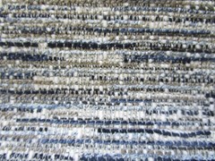 Decorators Upholstery Fabric Metaphores Blues Black Grey Ivory Striated 7.88Yd