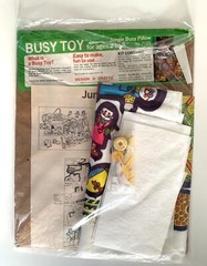 Vintage Cut & Sew Jungle Pillow Busy Toy Stitch by Machine or Hand Personalize