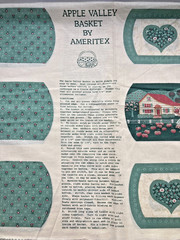 Apple Valley Basket by Ameritex printed fabric and instructions