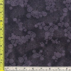 Swirling Dots of Dark Gray 100% Cotton Fabric sold by the 1/4 yard off bolt