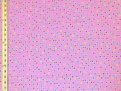 Pink Heart Grid 100% Cotton Knit Fabric 54″W By the Yard CTPR15