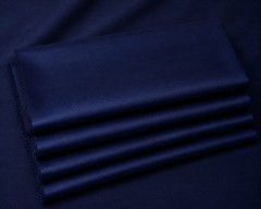 Midnight Blue Dupioni Faux Silk Fabric, Sewing & Upholstery fabric by the yard