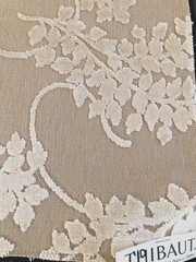 THIBAUT Spring Velvet in Beige 17 1/4 x 17 3/8″ Textural Fabric Sample
