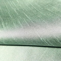 15 YARD LOT MINT AQUA GRAY FAUX SILK DUPIONI FABRIC TWO TONE IRREDESCENT 58″