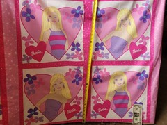 Barbie Printed Fold & Go Bedroom Cotton Soft School Projects Play GREAT GIFT