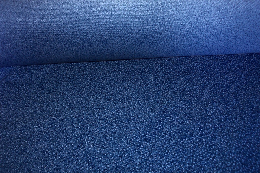 NEW, Pop Century Navy/Lt. Blue Pattern Upholstery Cloth Fabric Material, 54″ W