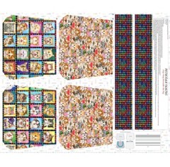 Instagram Famous•Cat, Cats•36″ Tote Bag Fabric Panel 100% Cott•Cute! Fast Ship