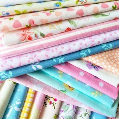 Durable Floral Cotton Fabric Precuts – 50 Sheets, 10×10 Inches for Crafting Joy