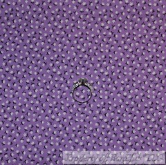 BonEful FABRIC FQ Cotton Quilt Purple White Tiny Small Little Calico Flower Girl