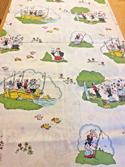 Vintage POPEYE THE SAILOR MAN Fabric 2.5 Continuous Cut Cotton Blend HTF
