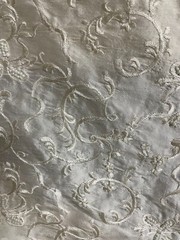 Stunning Cream (Silk?) Beaded Material