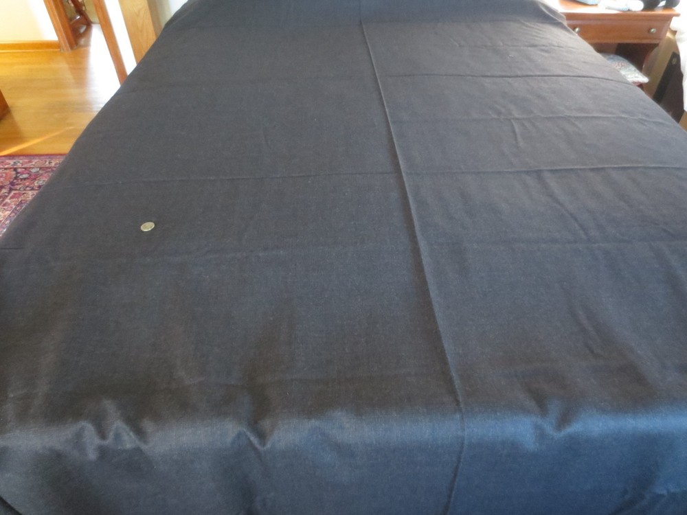 4914. BROWN/BLACK PLAID Wool or Wool Blend SUITING FABRIC- – 61″ x 3-3/4 yds.