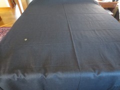 4914. BROWN/BLACK PLAID Wool or Wool Blend SUITING FABRIC- – 61″ x 3-3/4 yds.