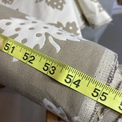Grape Leaves Floral Double Sided Reversible Beige Cream Garden Upholstery 3 yd