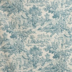 Toile de Jouy Various Colors by the Metre | Height 280cm | 100% Cotton