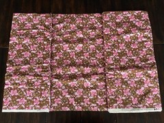 Tina Givens For Westminster Fibers #TG03 Hibiscus Pink And Brown Flowers 7 Yards