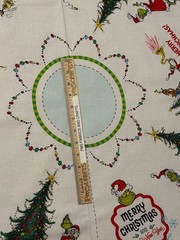 FREE ship RK How the Grinch Stole Christmas Tree Skirt panel 100% cotton fabric