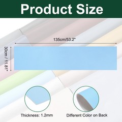 Faux Leather Sheets 12×53 Inch Solid PU Leather Fabric Blue/White