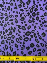 PURPLE CHEETAH LEOPARD ANIMAL SKIN 100% Cotton FABRIC MATERIAL SEWING 32″ PIECE