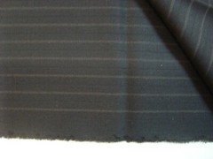 3 yds Luxury Wool Fabric Super 120s Suiting 9 oz Black stripe 109″ BTP
