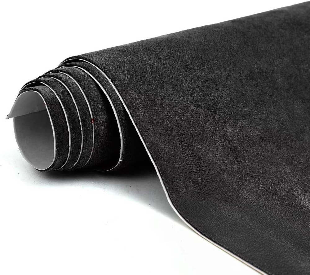 Premium Black Suede Fabric Wrap – 17×70 inch Suede Wrap for Car Interior – Self