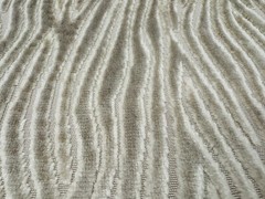 Clarke & Clarke Modern Velvet Upholstery Fabric- Onda / Sand 0.90 yds F0749/11