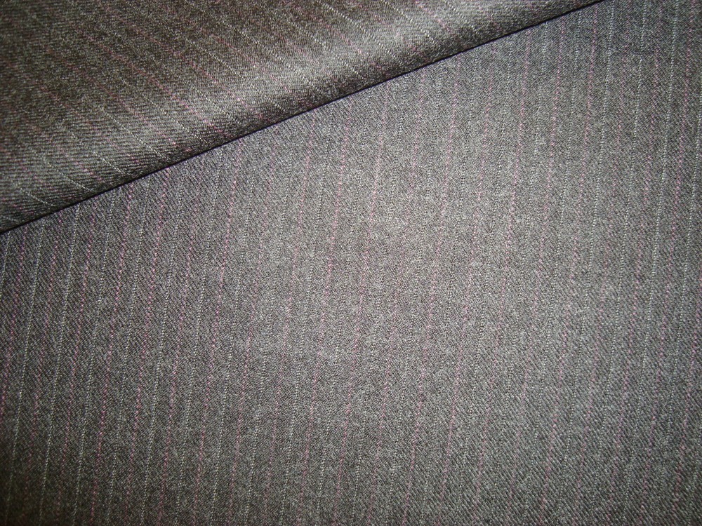 2.8 yds Luxury Fine WOOL Cashmere FABRIC Flannel 9 oz SUITING Charcoal 102″ BTP