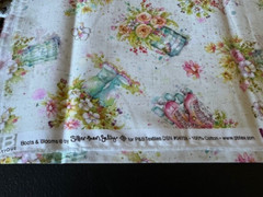 Boots & Blooms Fabric By Sillier Than Sally For P & B Textiles 1 Yd x WOF