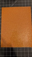 Orange Glitter faux leather vinyl 12″ x 54″ rolls sewing embroidery purses