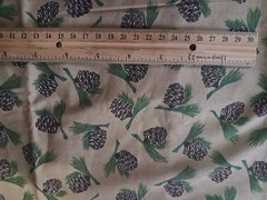 Pinecones Green Needles Baum Textile 64″x44″ Cotton Fabric