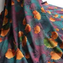 55” Wide By Yards Vintage Rayon Material Viscose Fabric For Dress Shirt Robe