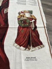 Daisy Kingdom VINTAGE SANTA CHRISTMAS DOOR PANEL XL Fabric Panel 60″X35″