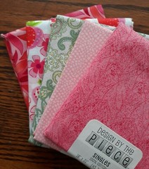 10 PINKS Designs by The Piece Fat Quarters
