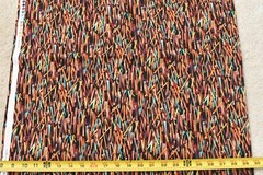 By 1/2 Yd, Colorful Sticks with Metallic-Copper Quilt Cotton, Kaufman/Kahn,P2922