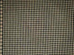 Homespun Fabric by the yard, Cotton Material, Farmhouse, Country, Black Check,