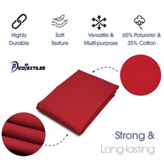 Red Poly Cotton Twill Fabric – 60″ Wide – Sold by the Yard & Bolt