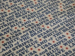 Land Of The Brave Combed Cotton Digitally Printed Patriotic Americana Fabric